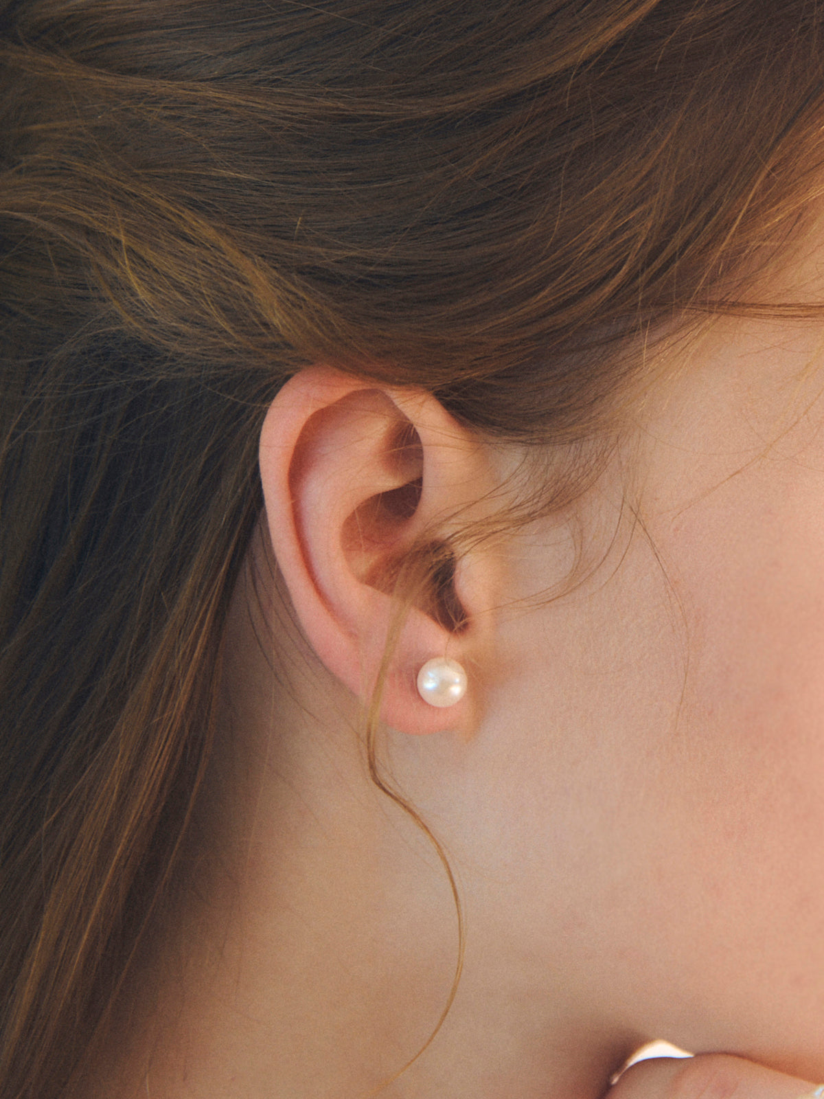 AYUS】Akoya pearl earrings 7.5mm