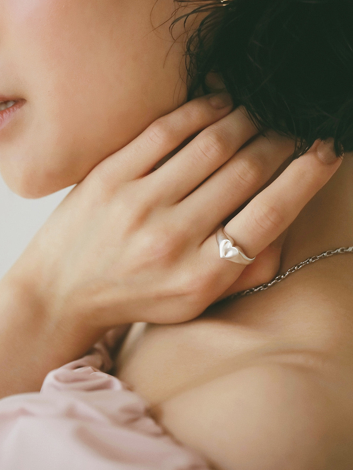 【TEN.】ハートシグネットリング SV   5号