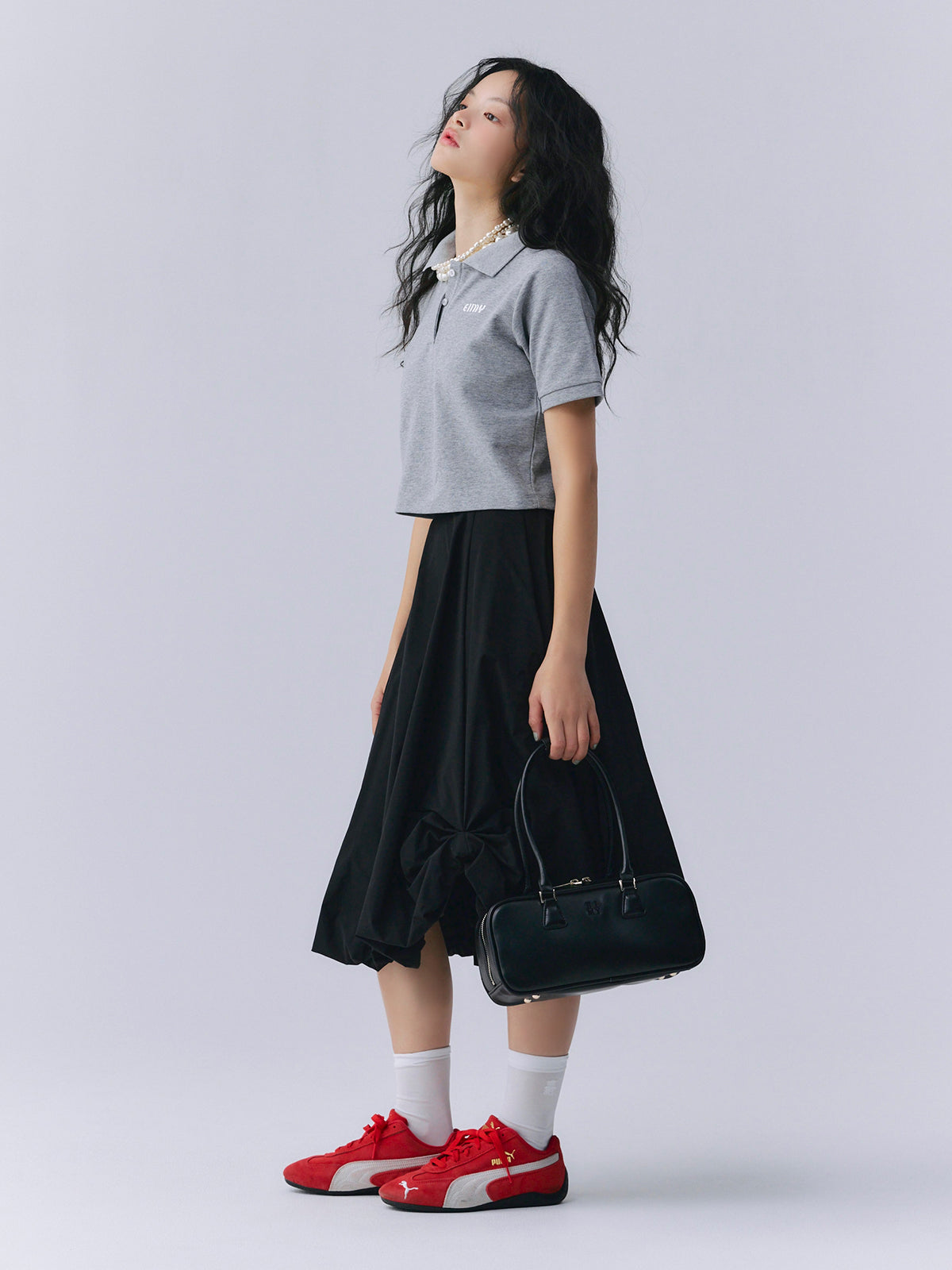 ギャザーバルーンタックスカート