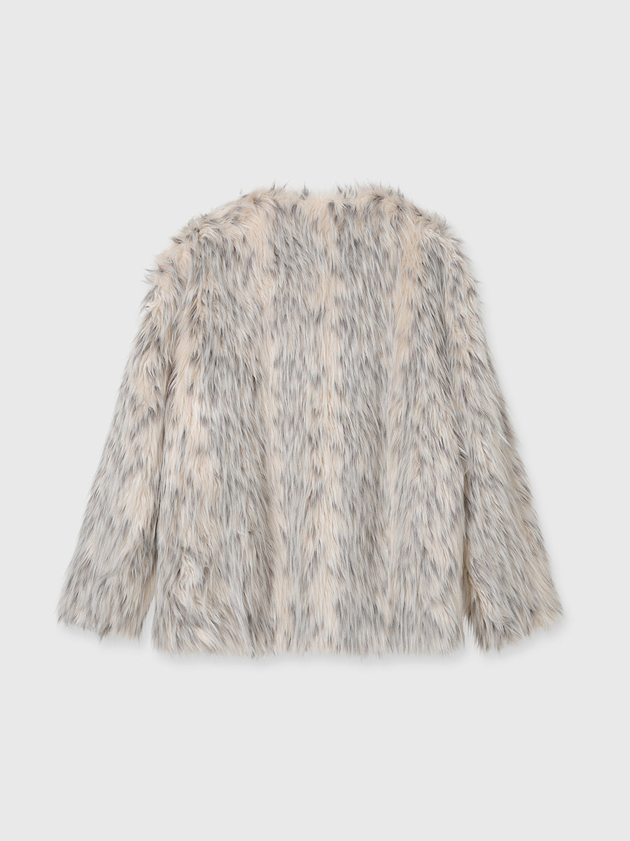 ニュアンスミックスフェイクファージャケット