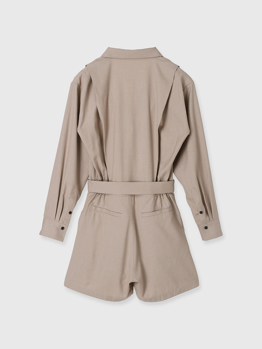 テーラードシャツロンパース