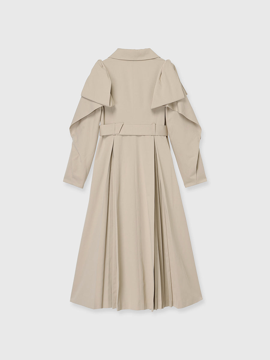 リボンディティールトレンチコート