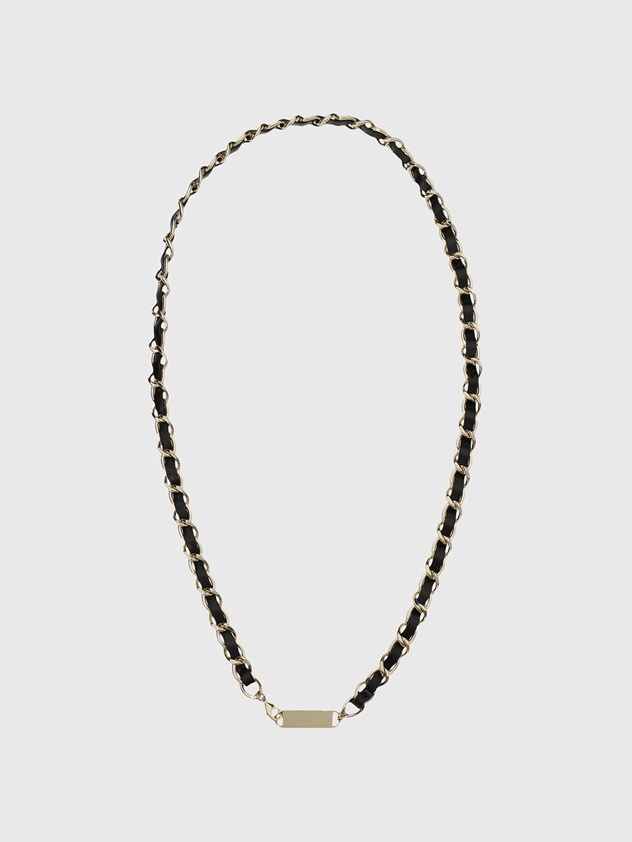 エナメルチェーンロゴネックレス