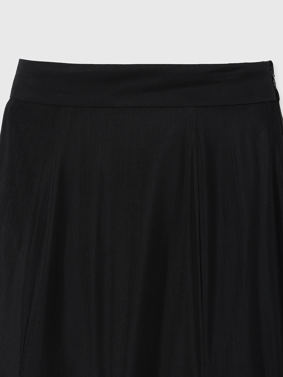 チュールティアードスカート