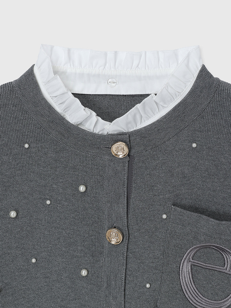 PEARL ATTACHED CARDIGAN