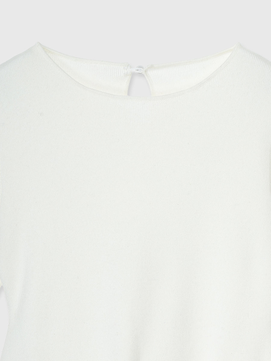 【PRE ORDER】チュールペプラムニットプルオーバー