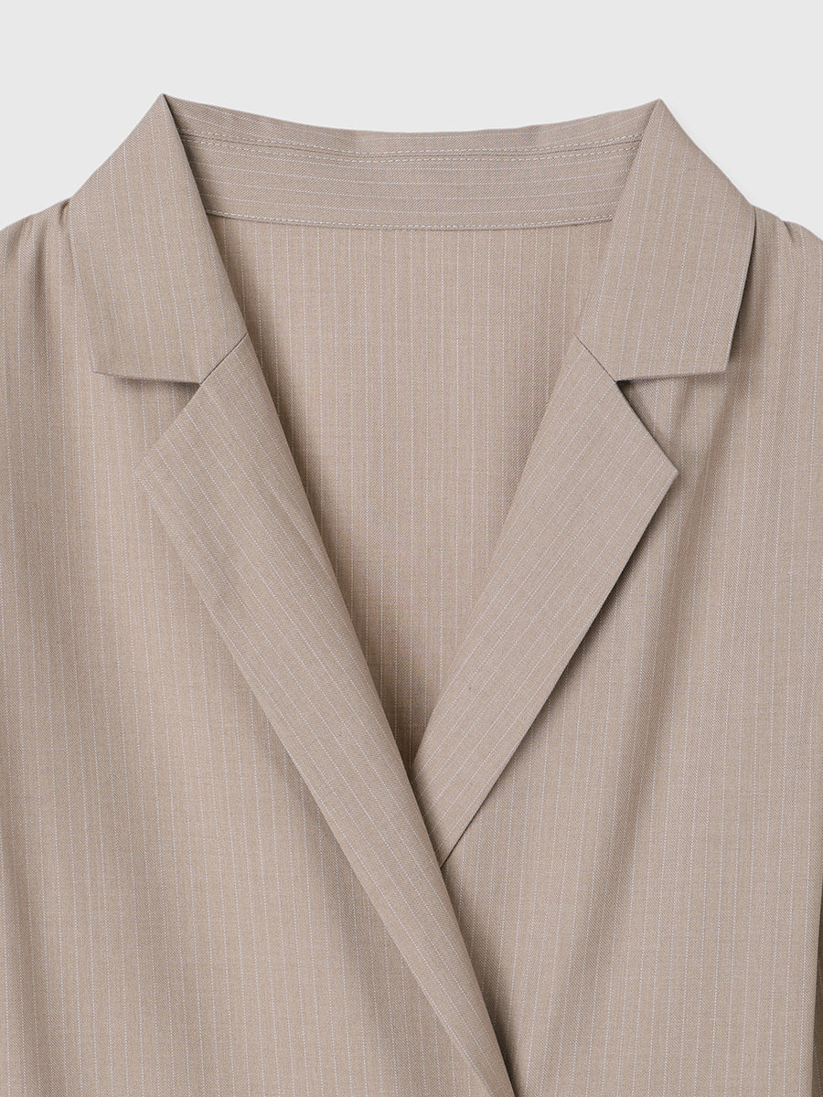 テーラードシャツロンパース