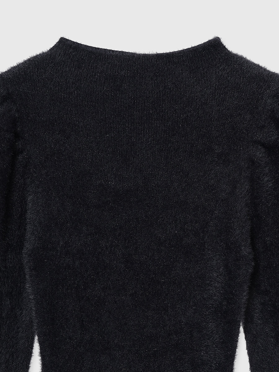 ラメシャギーニットミニワンピース