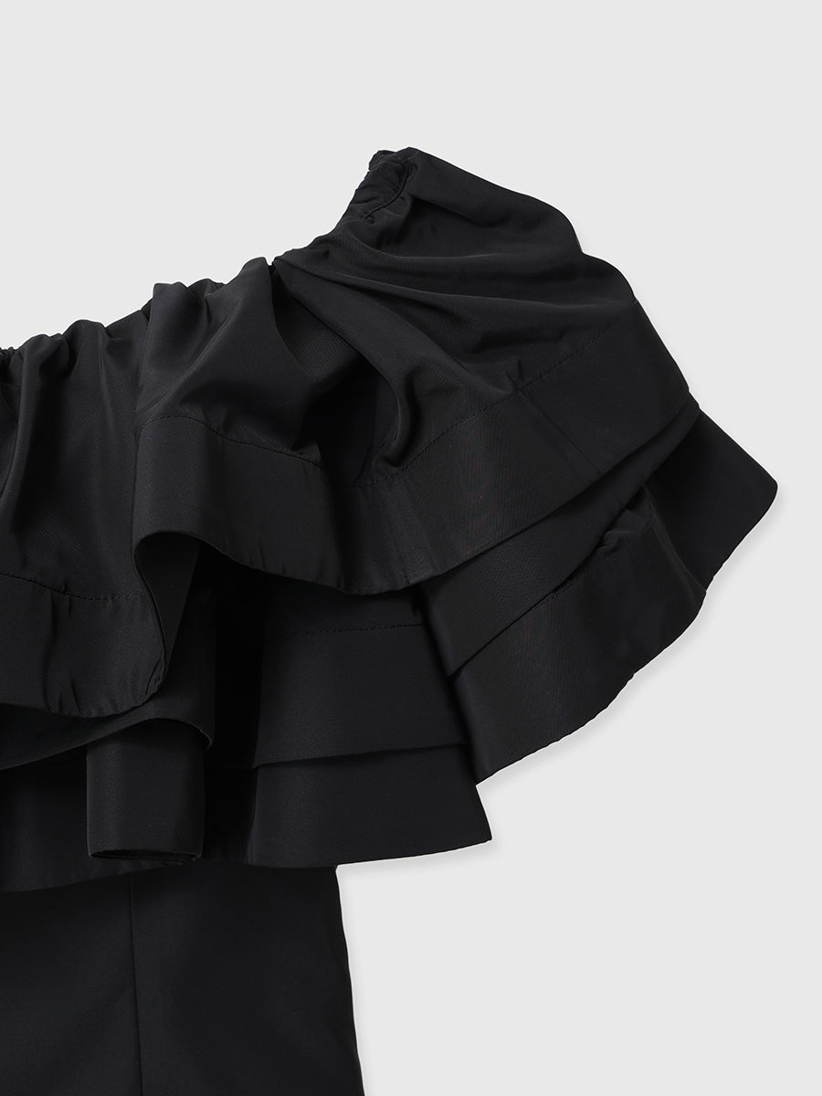 パフフリルオフショルダートップス