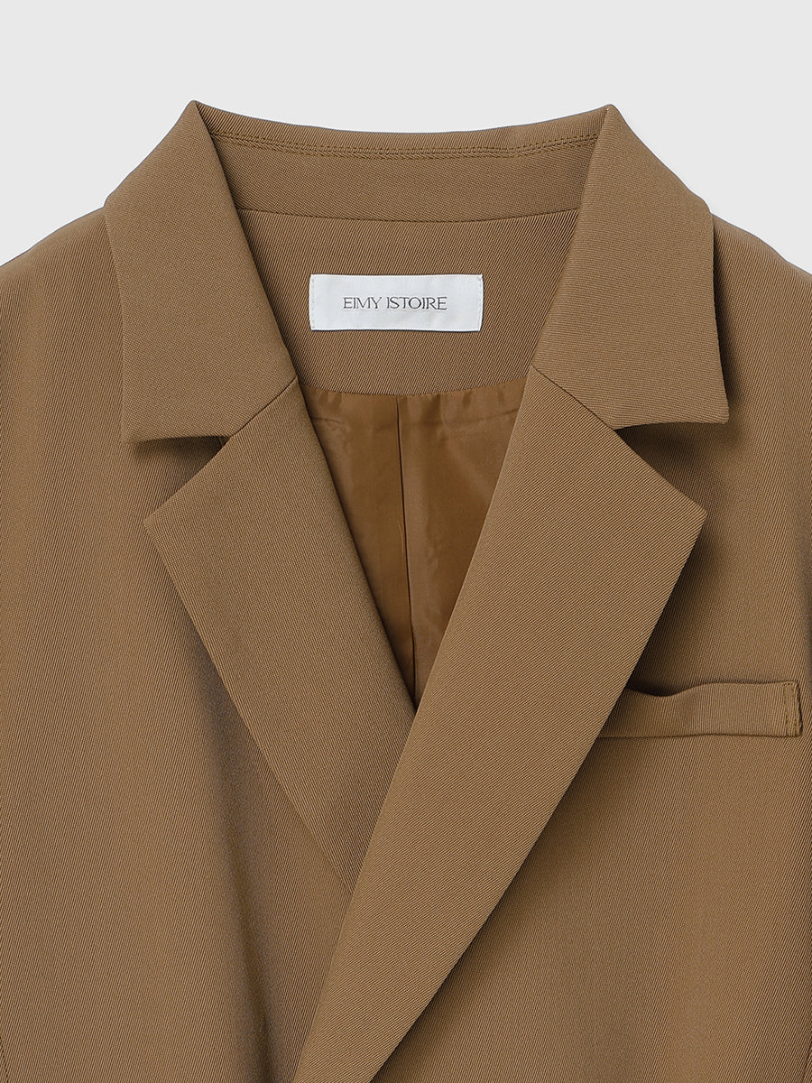 Attached cuffs ジャケットワンピ