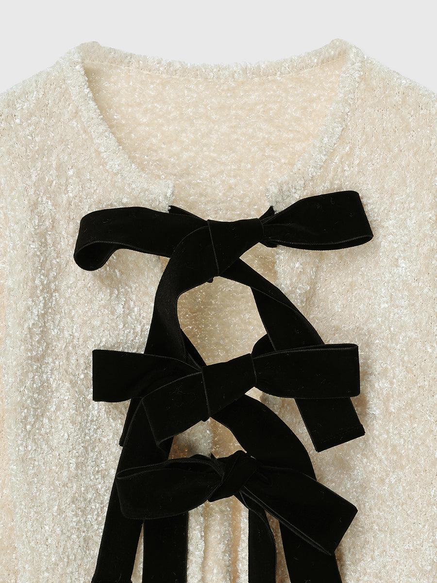 eimyistoire フロントリボンニットトップス フロントリボンニットトップス