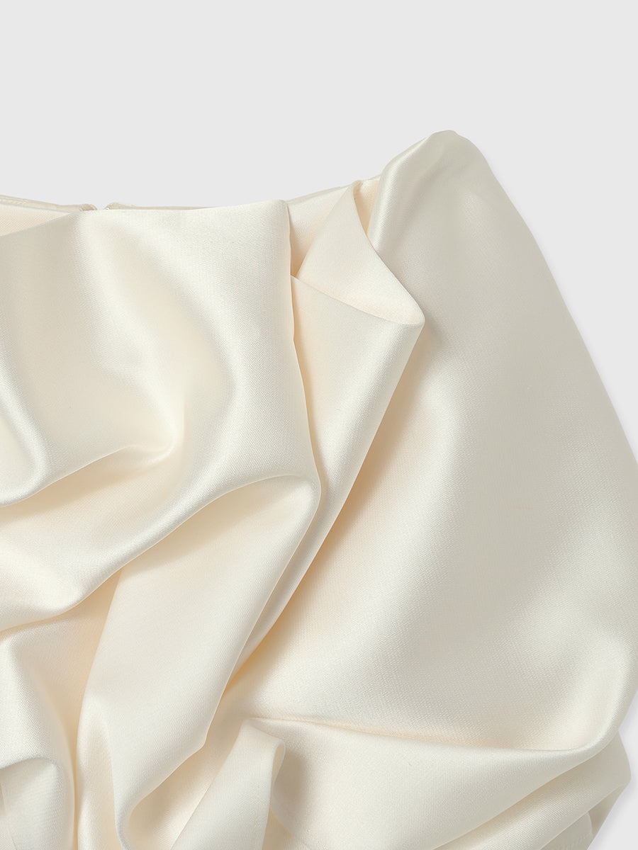 ドレープバルーンミニスカート