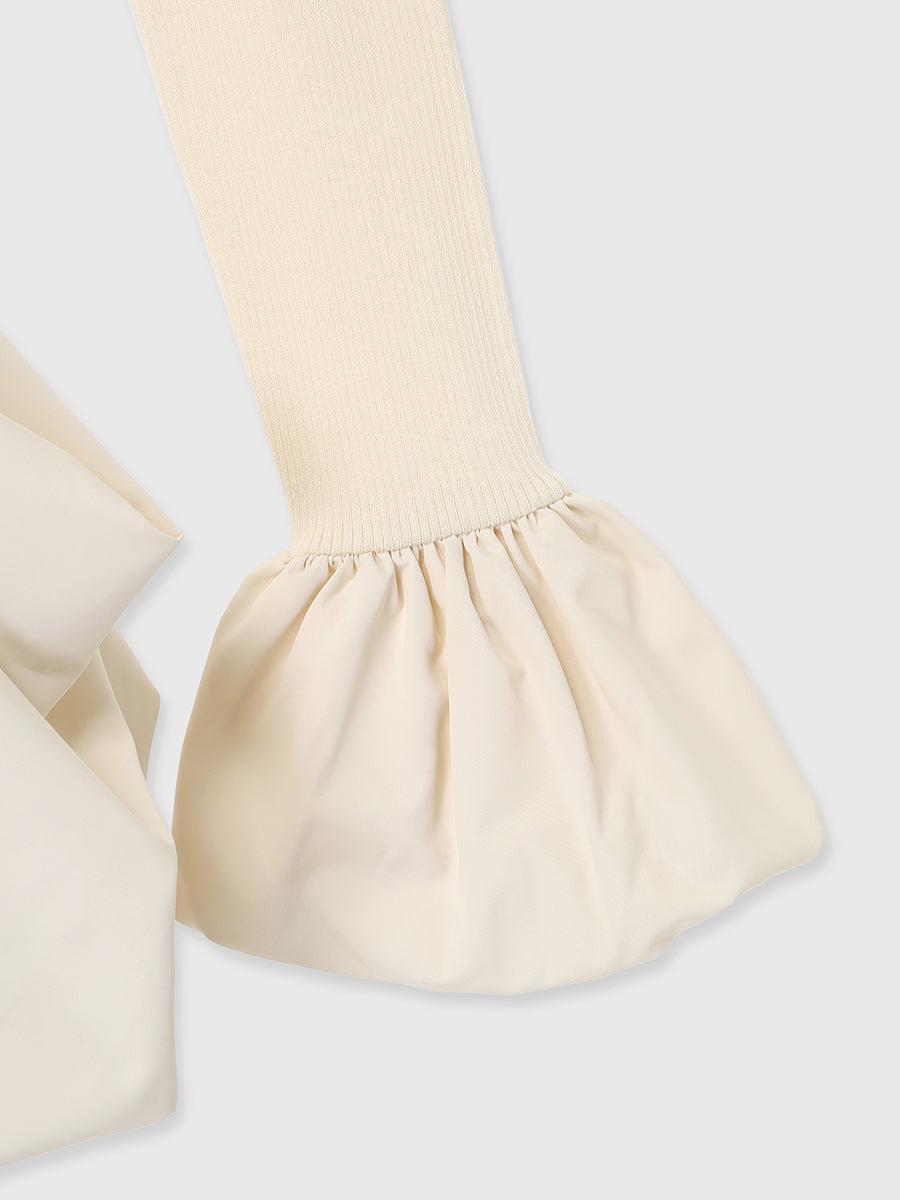 ボリュームヘムドッキングニットワンピ