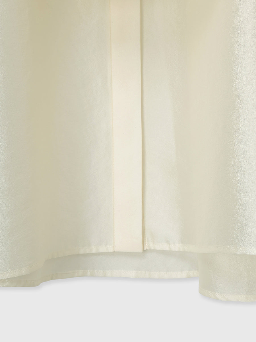 シアーボウタイブラウス