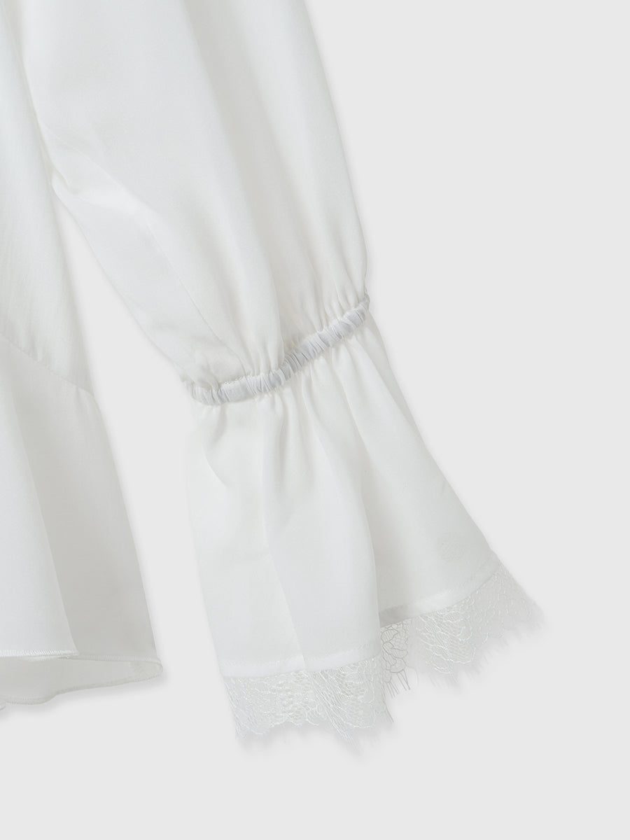 ボイルラッフルブラウス