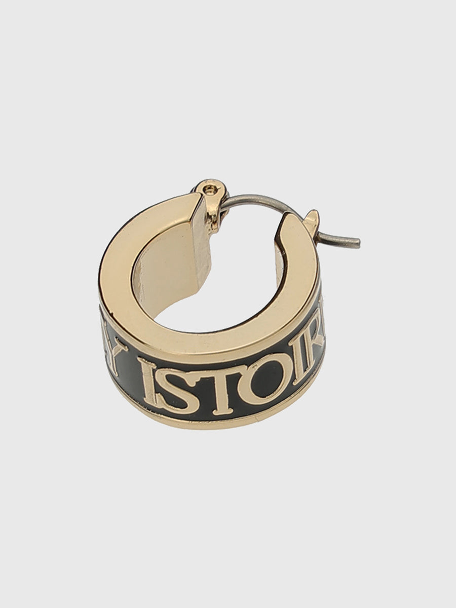 エナメルロゴフープピアス