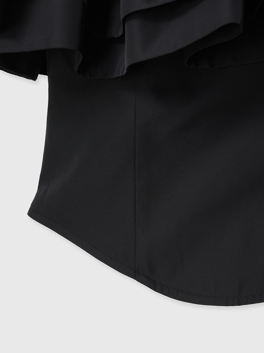 パフフリルオフショルダートップス