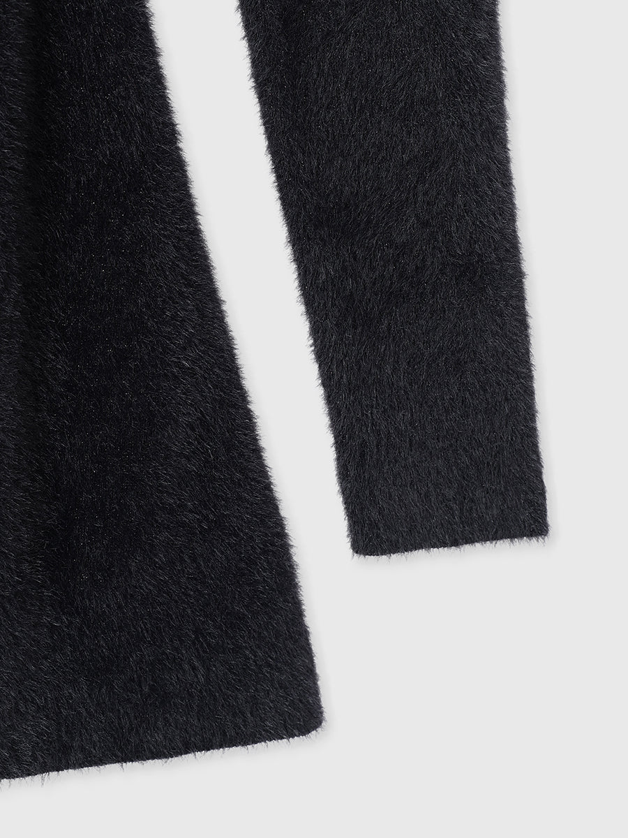 ラメシャギーニットミニワンピース