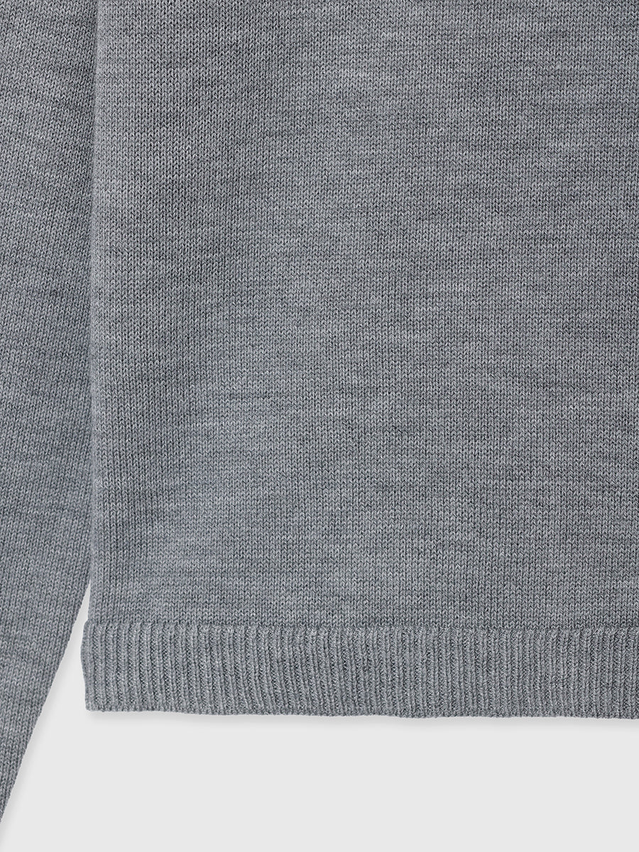 DOUBLE COLLAR DESIGN KNIT