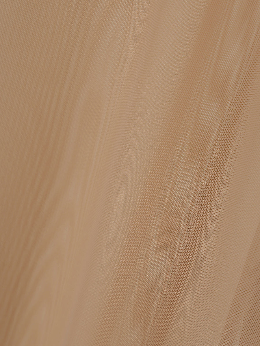 ロゴモチーフチュールトップス