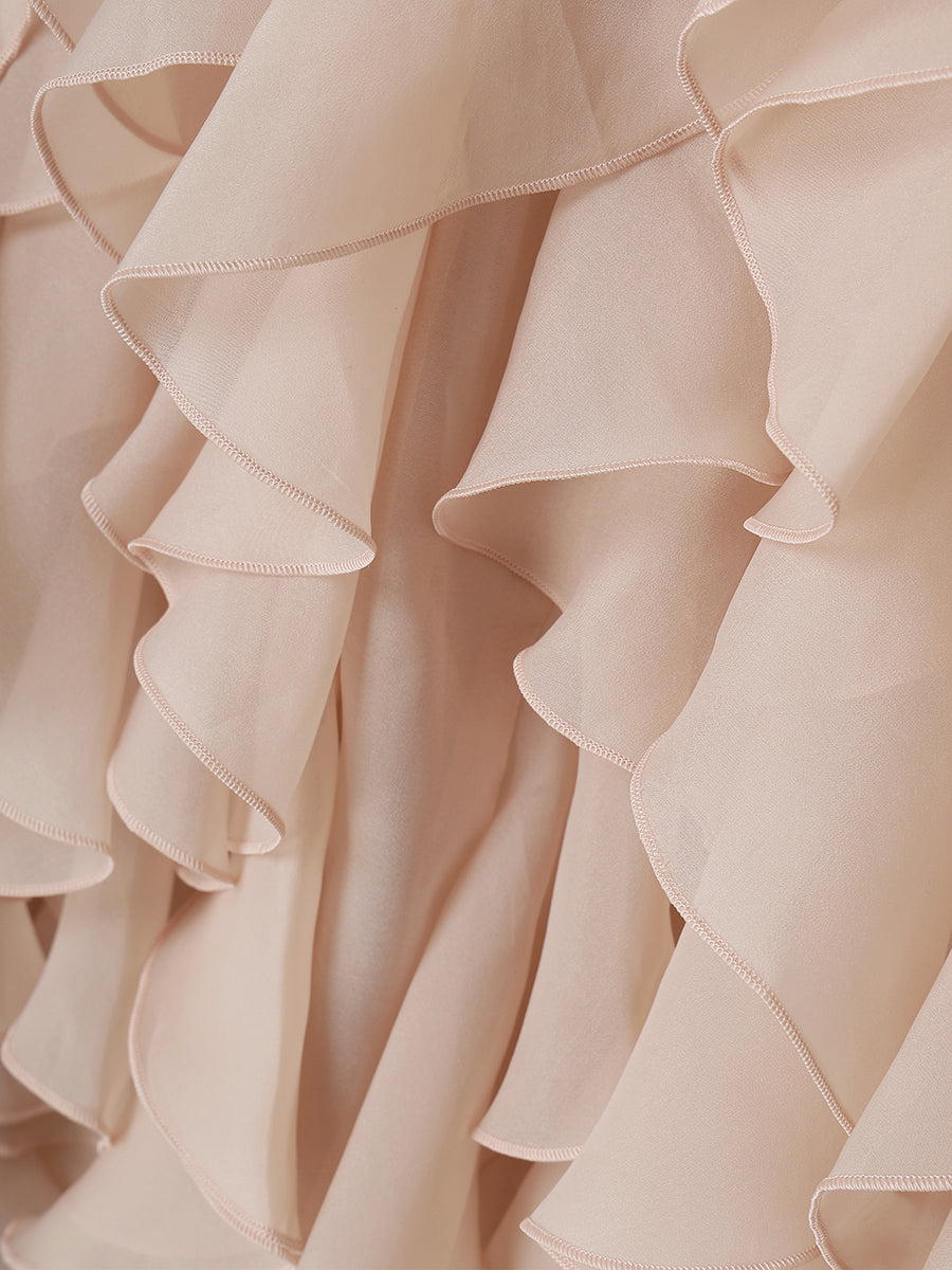 ラッフルデザインブラウス