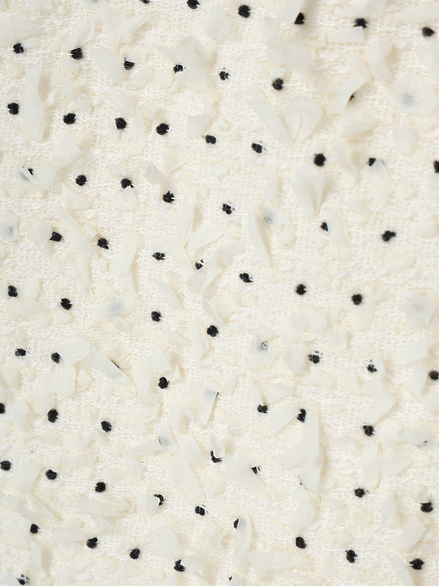 ドットツイードミニスカート