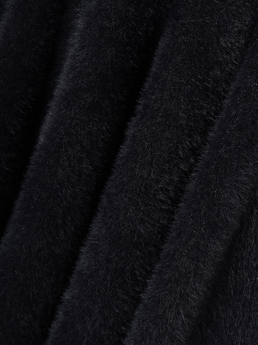 ラメシャギーニットミニワンピース