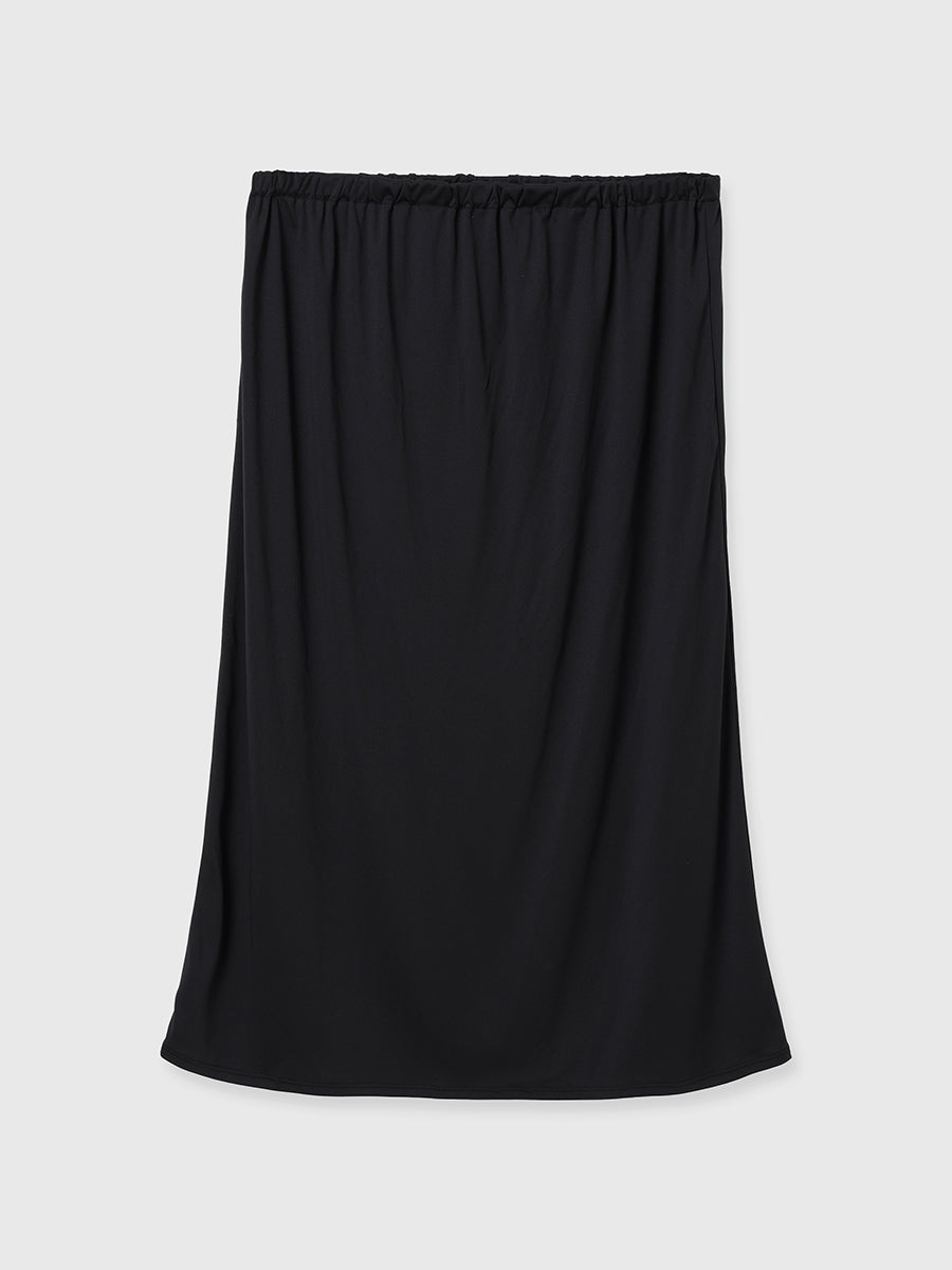 カットドレープギャザーワンピース