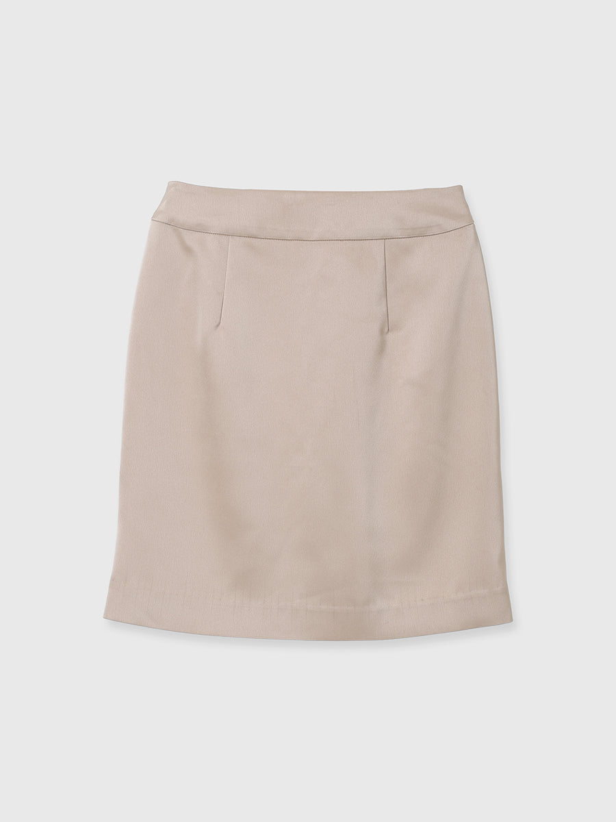 チュールレースフラワーモチーフタイトスカート