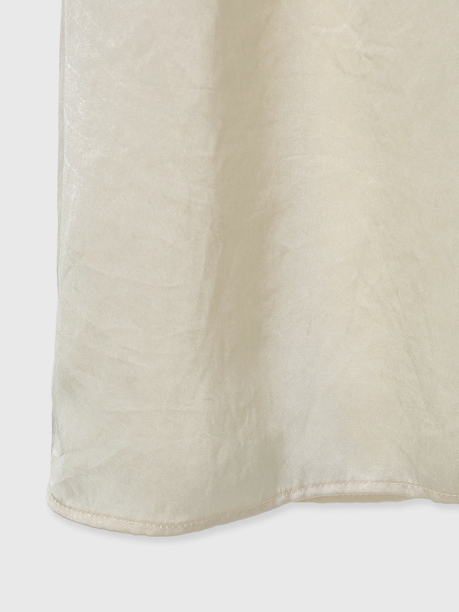 サテンレースキャミ