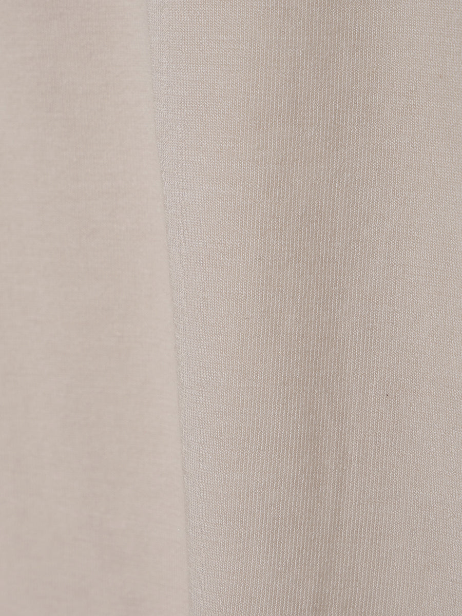 カシミヤ混シアースリーブギャザートップス