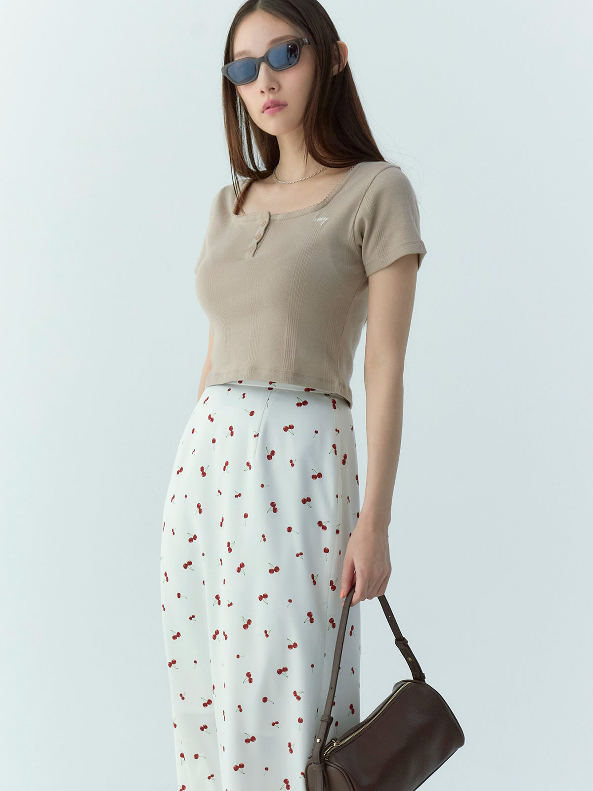 cherry patternスカート