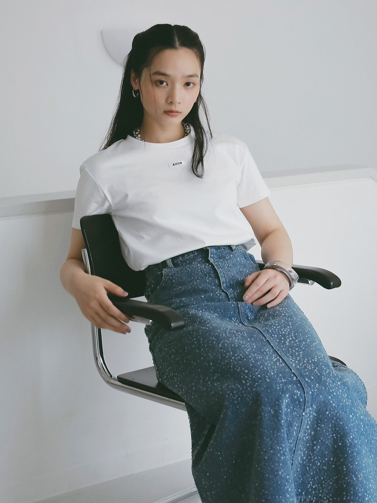 Aimeine♡デニムスカート drop patternデニムスカート