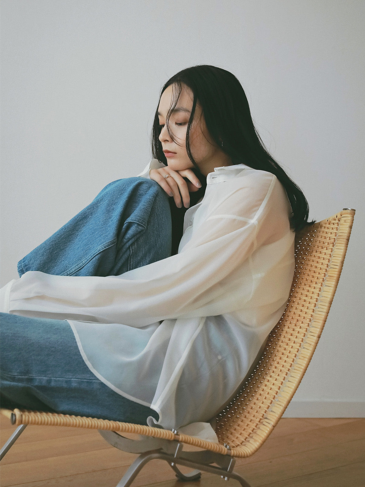 シアー2WAYシャツ