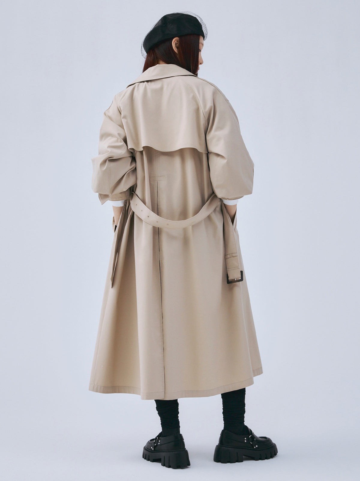 ボリュームスリーブトレンチコート