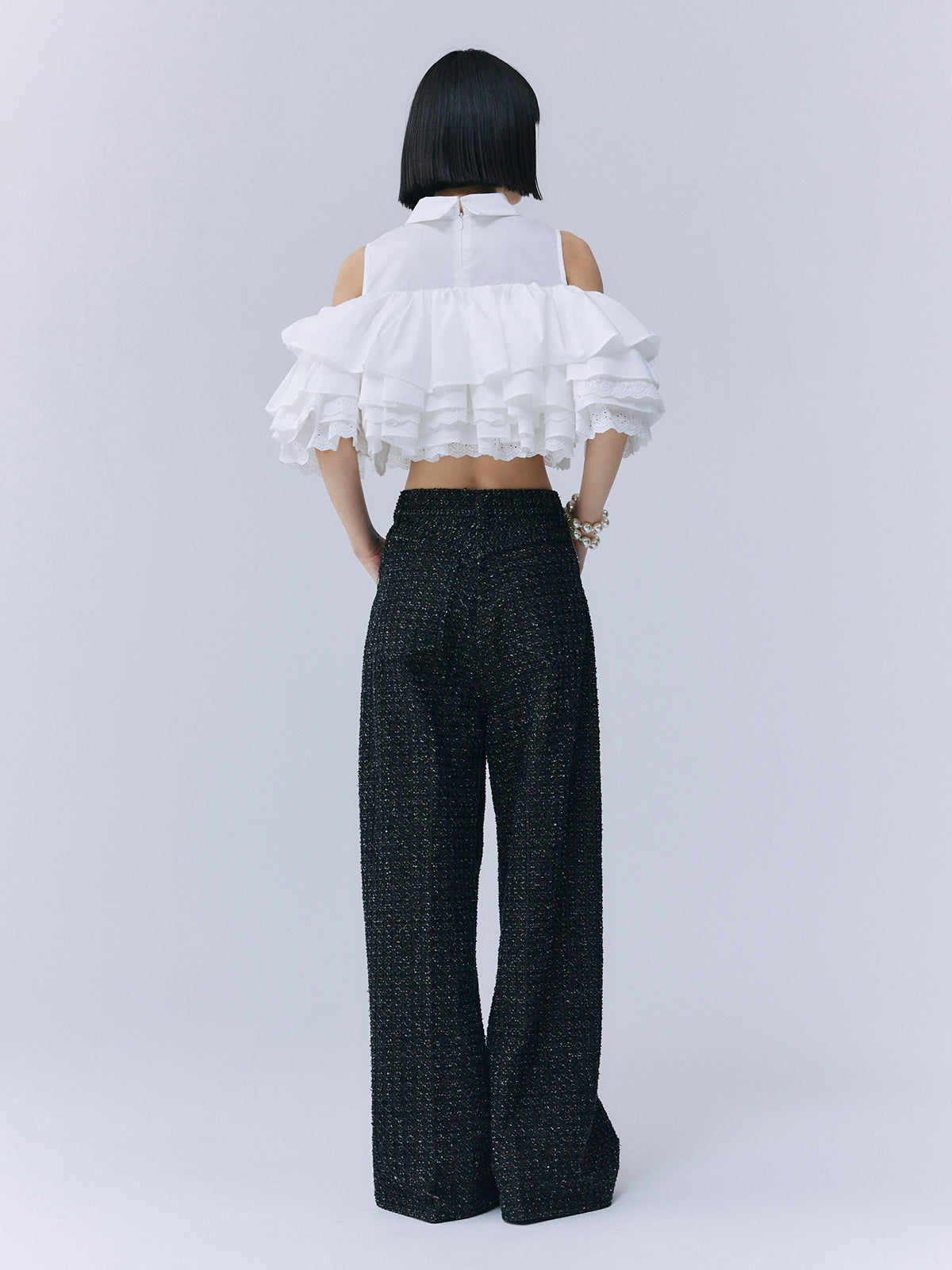 ツイードライクデニムパンツ