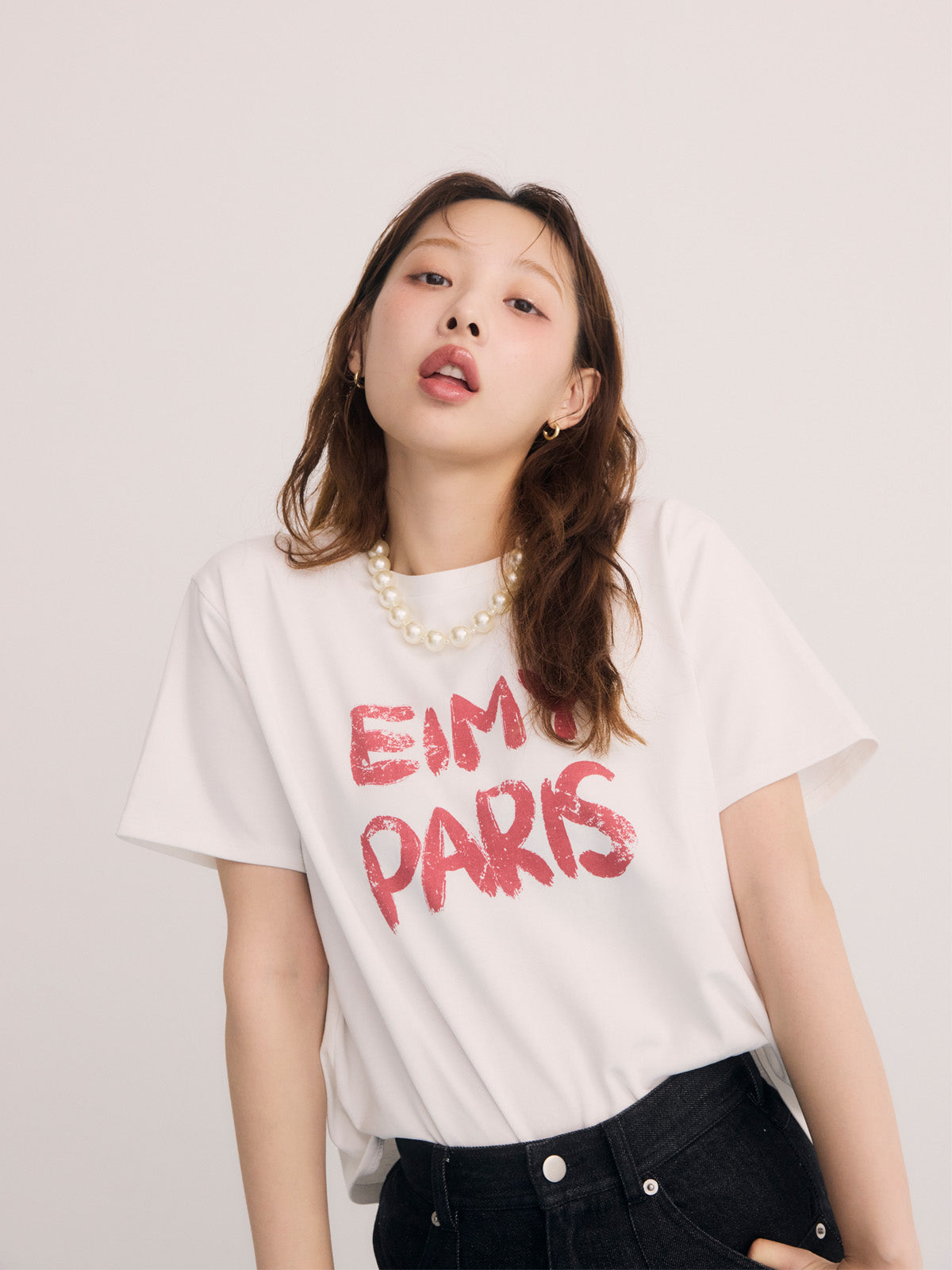 ペンキ風ロゴEIMY PARIS Tシャツ