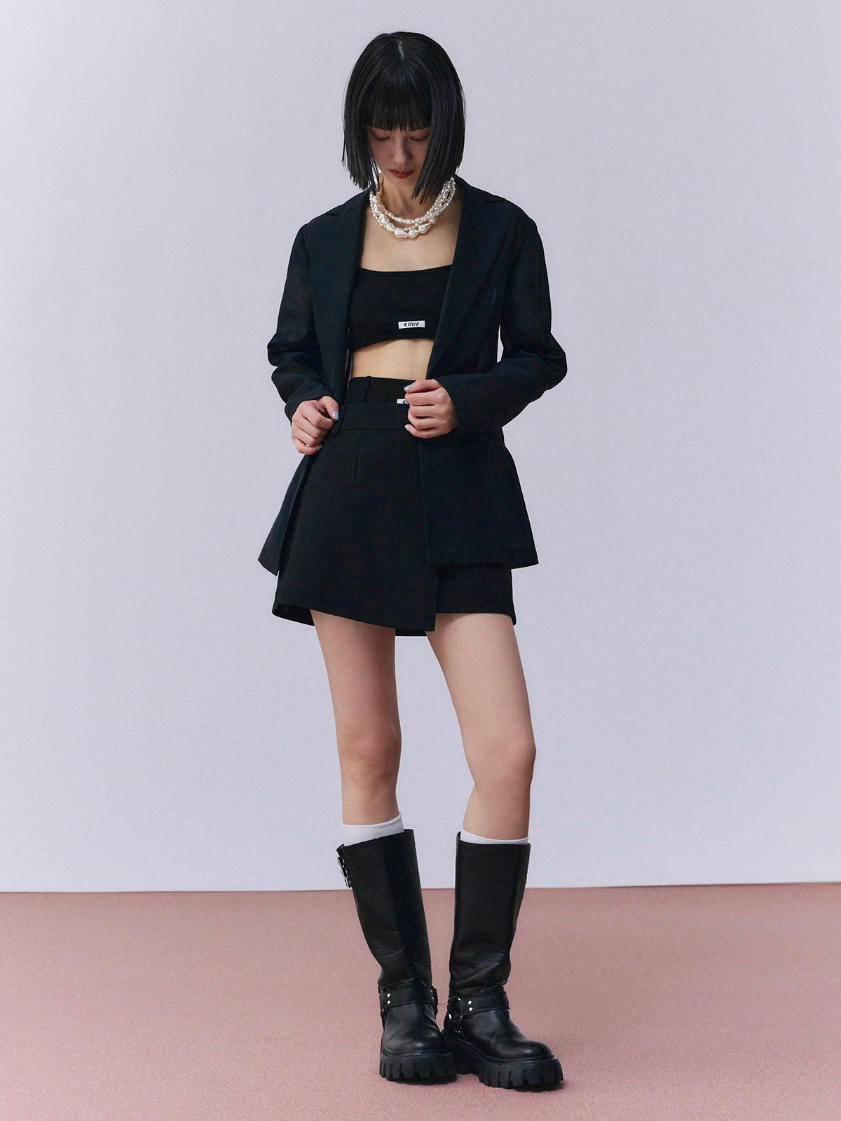 シアーテーラードジャケット