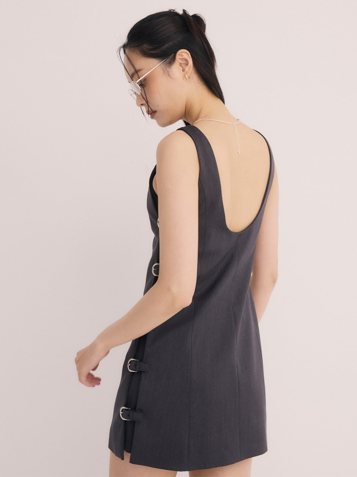サイドベルトワンピース