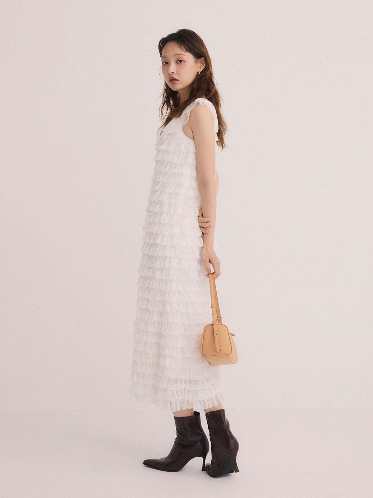 レースティアードワンピース