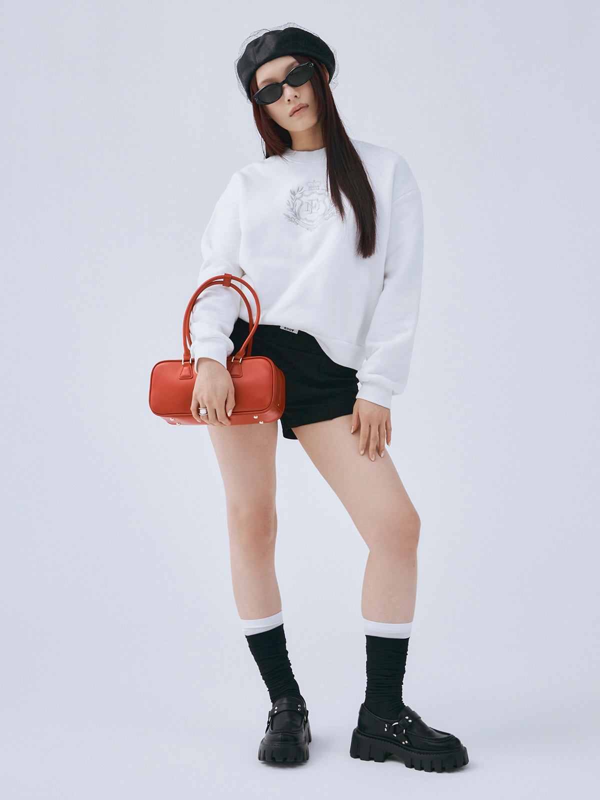 HEAVY SWEATロゴプルオーバー