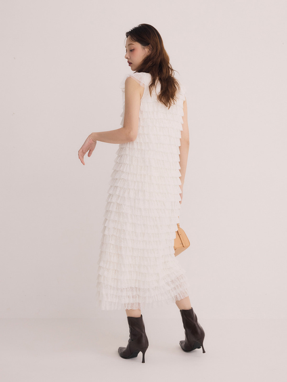レースティアードワンピース