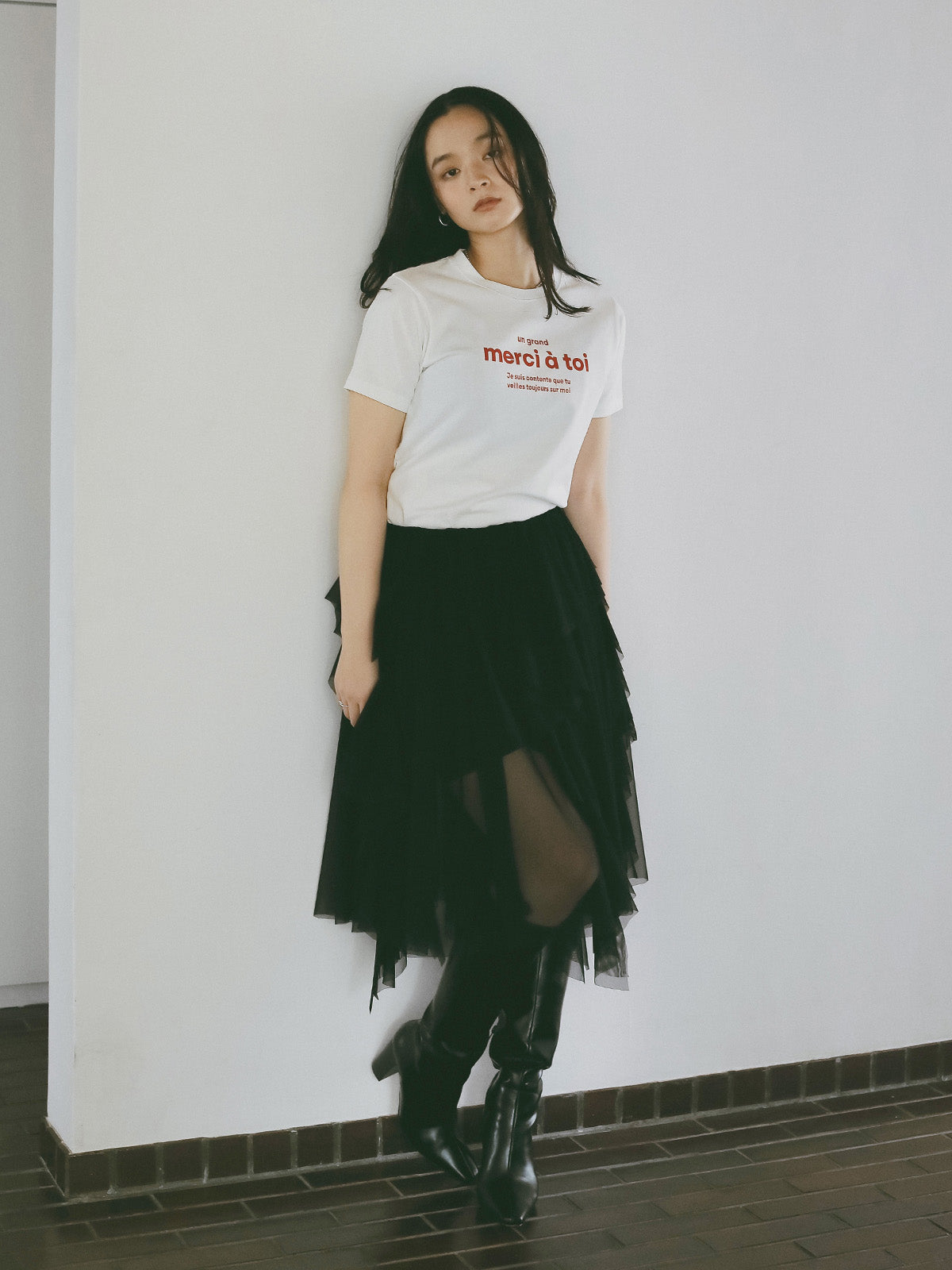 merci ロゴTシャツ