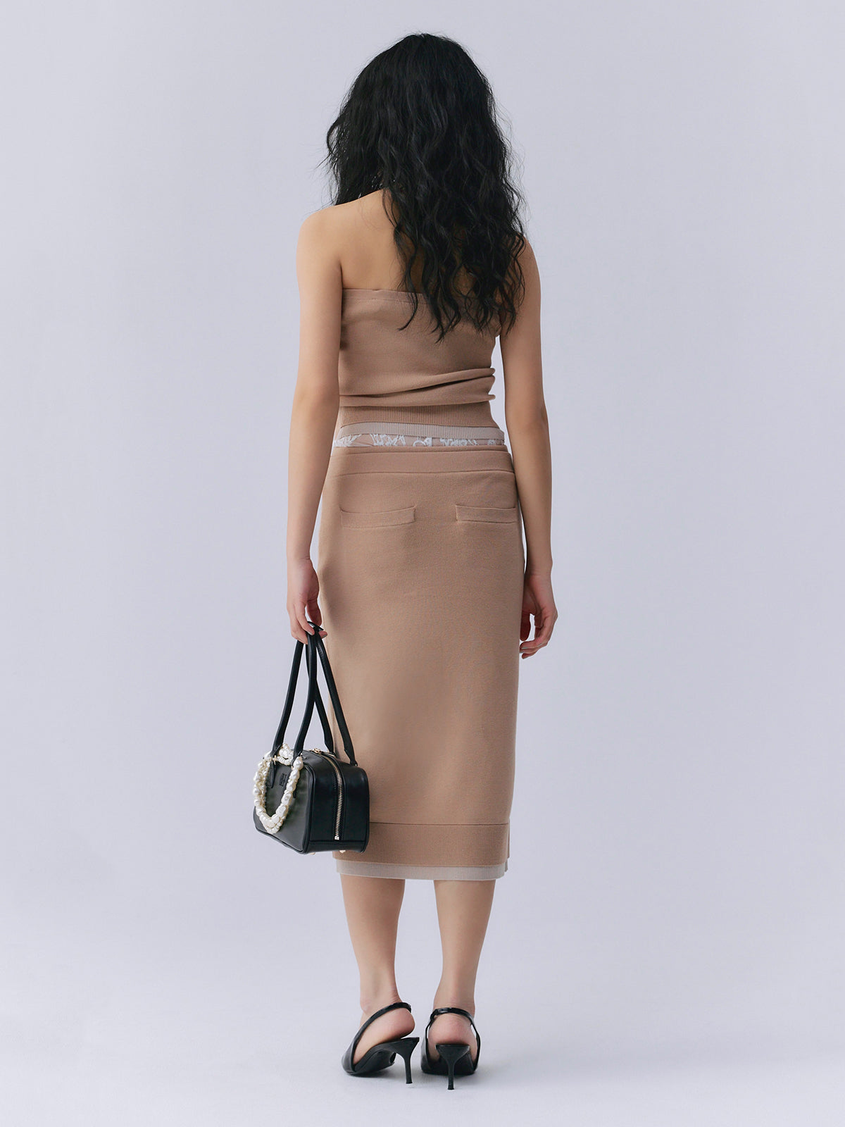 フロントデティールニットセットアップ