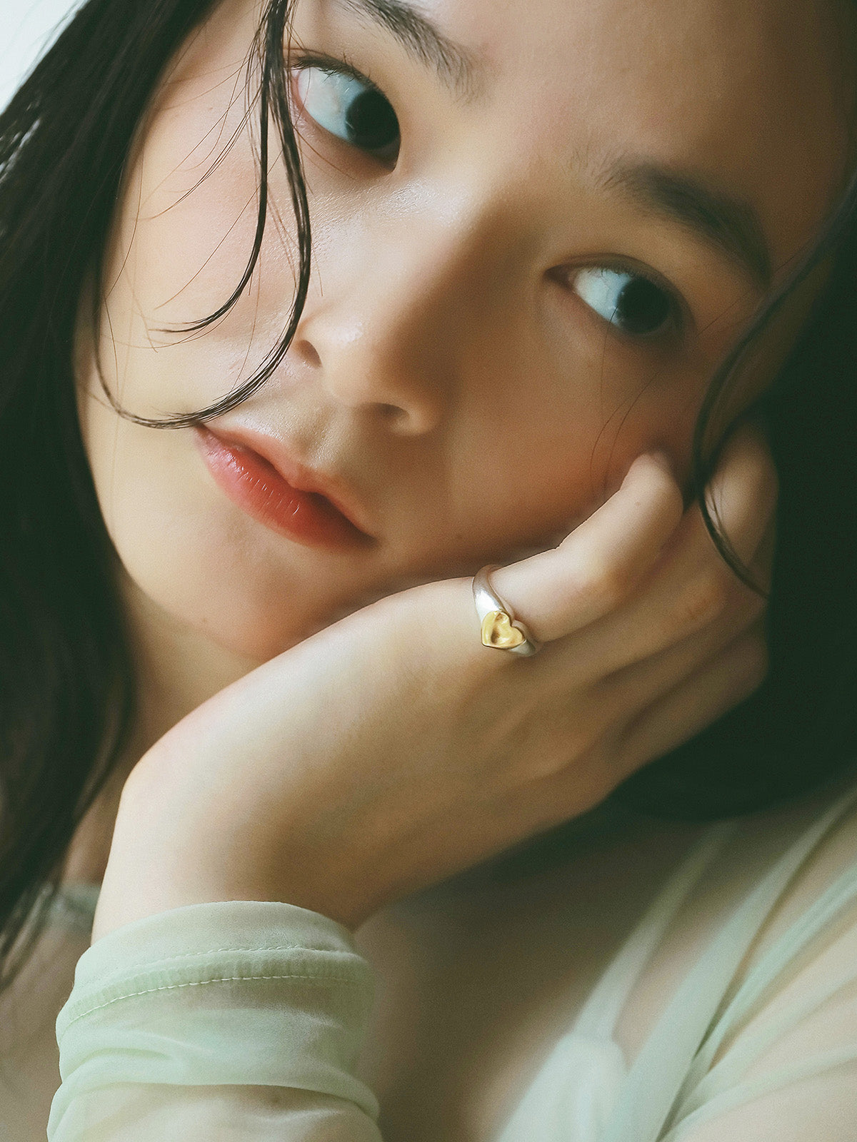 【TEN.】ハートシグネットリング MIX    11号