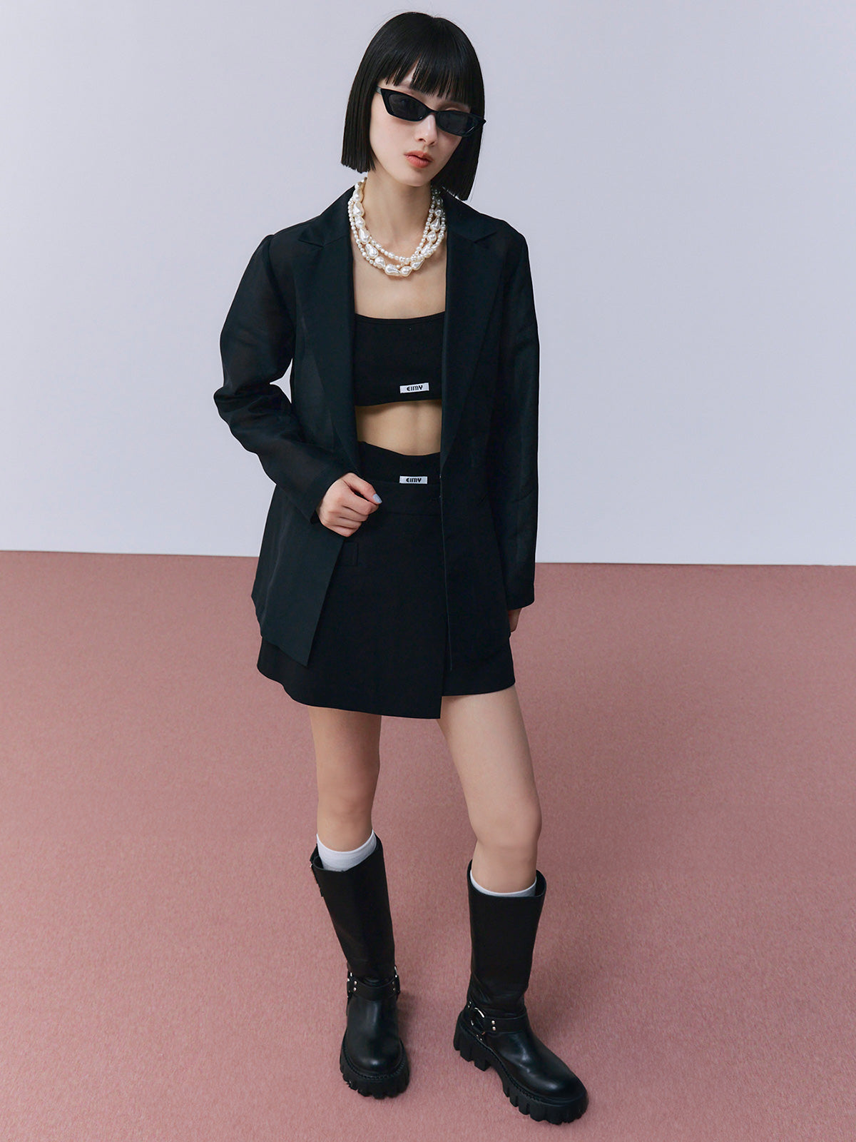 シアーテーラードジャケット