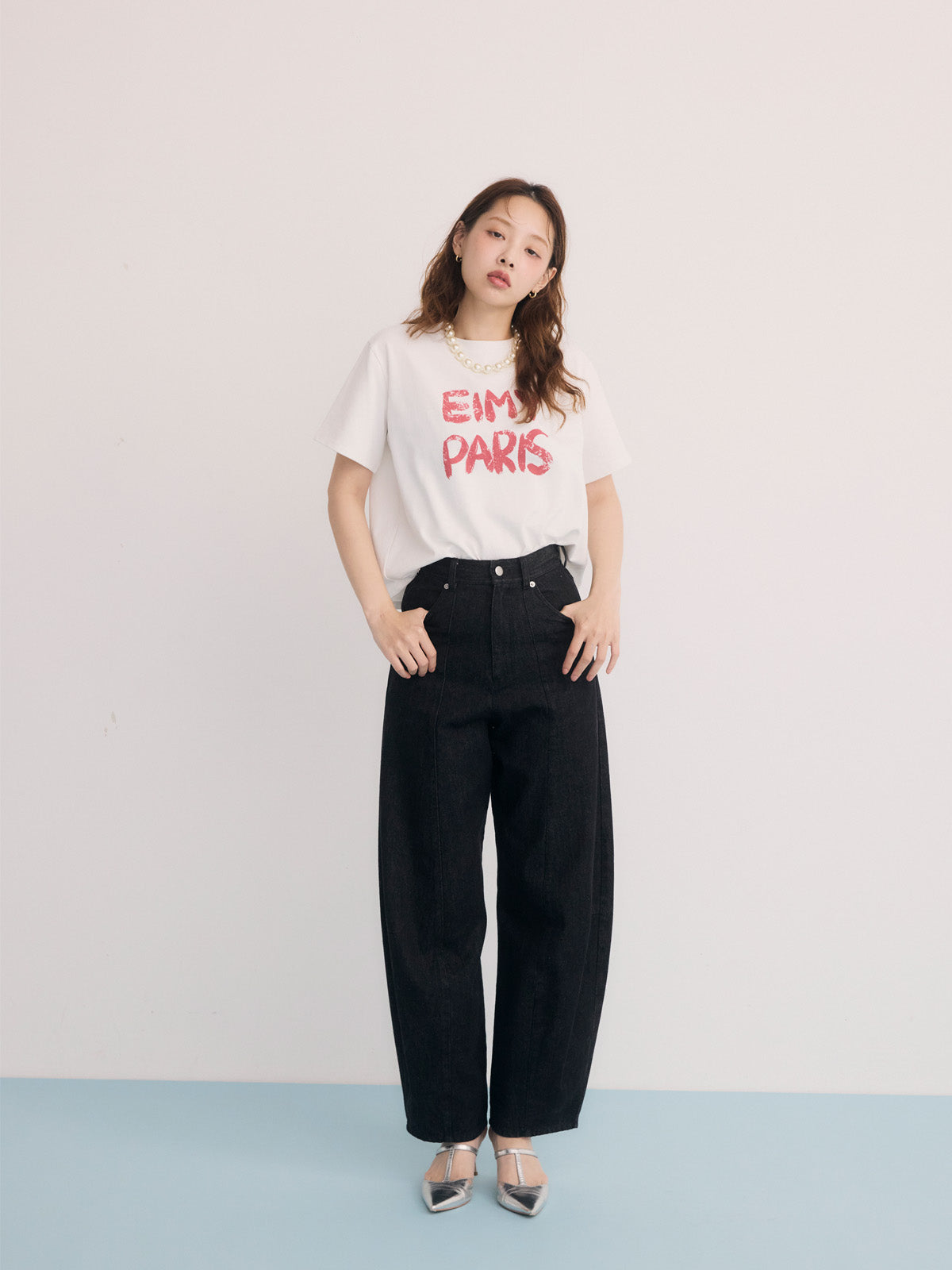 ペンキ風ロゴEIMY PARIS Tシャツ