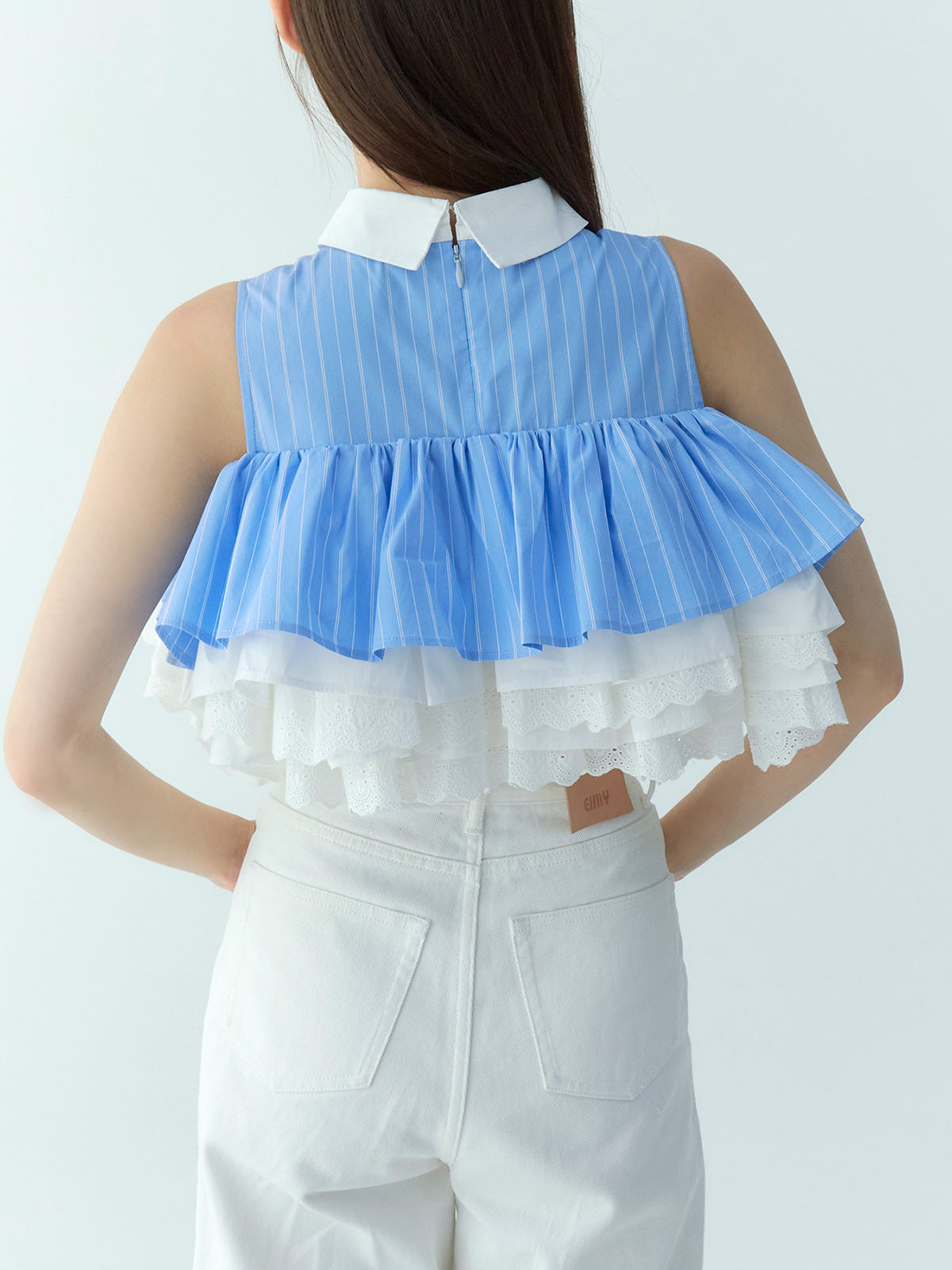 ボリュームラッフルブラウス