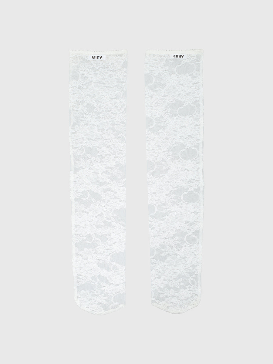レースロングソックス