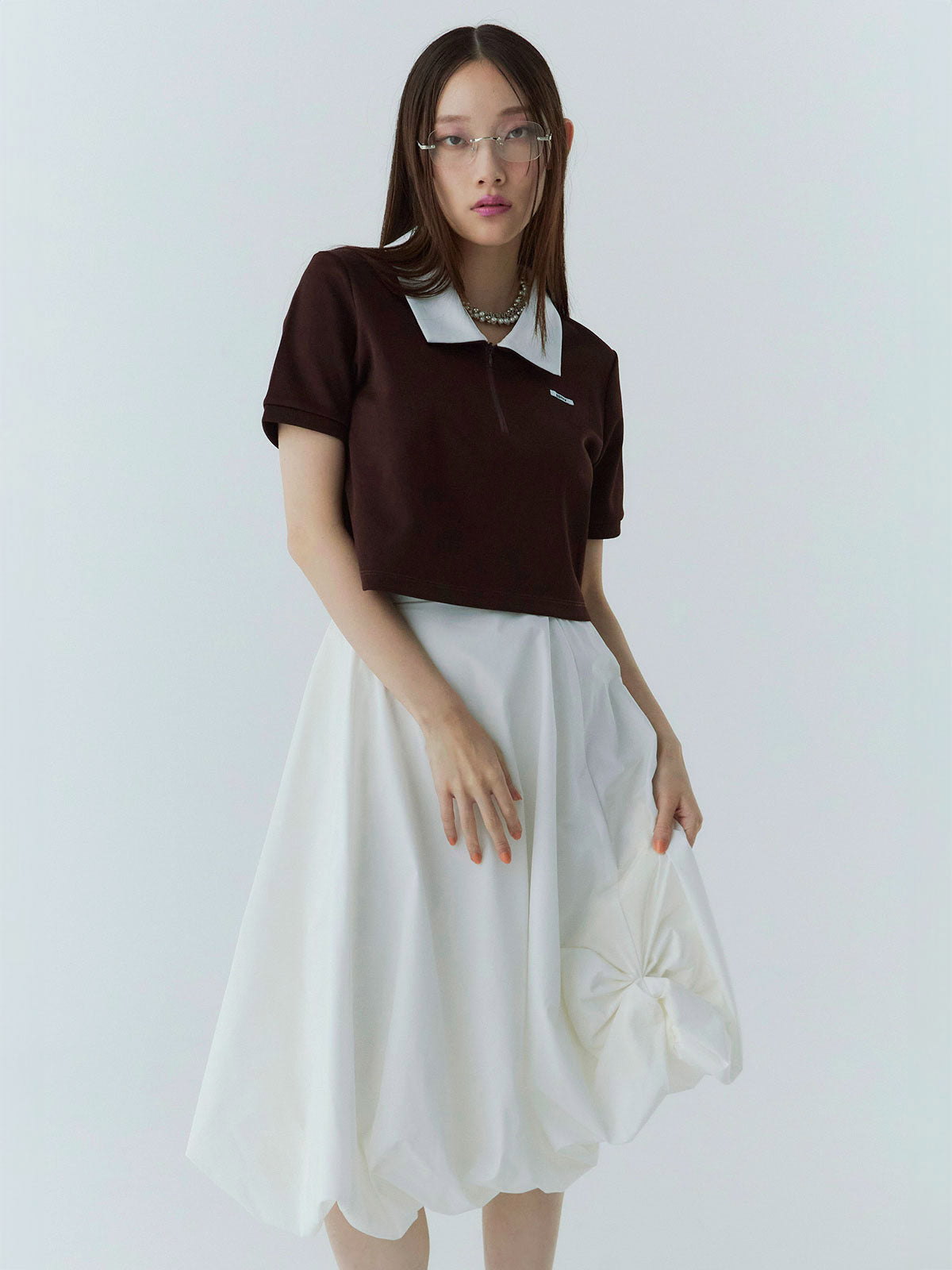 ギャザーバルーンタックスカート